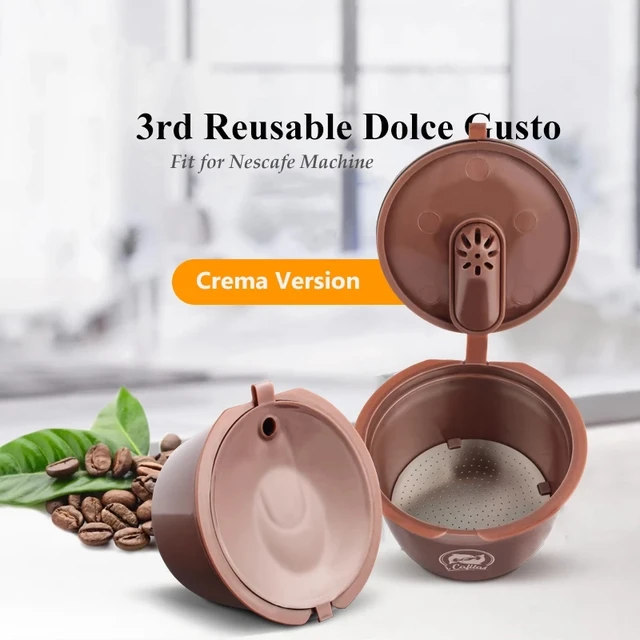 iCafilas 3rd Generation Reusable Capsue For Nescafe Dolce Gusto Coffee  Capsule Filters Cup Refillable Reusable Coffee - AliExpress