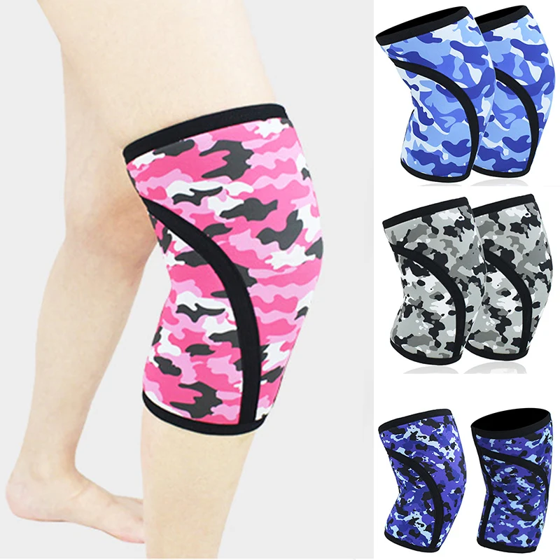 2pcs Knee Brace 7mm Neoprene Thick Compression Sleeves for Weight Lifting Squat Training Joint Support Pads | Спорт и развлечения