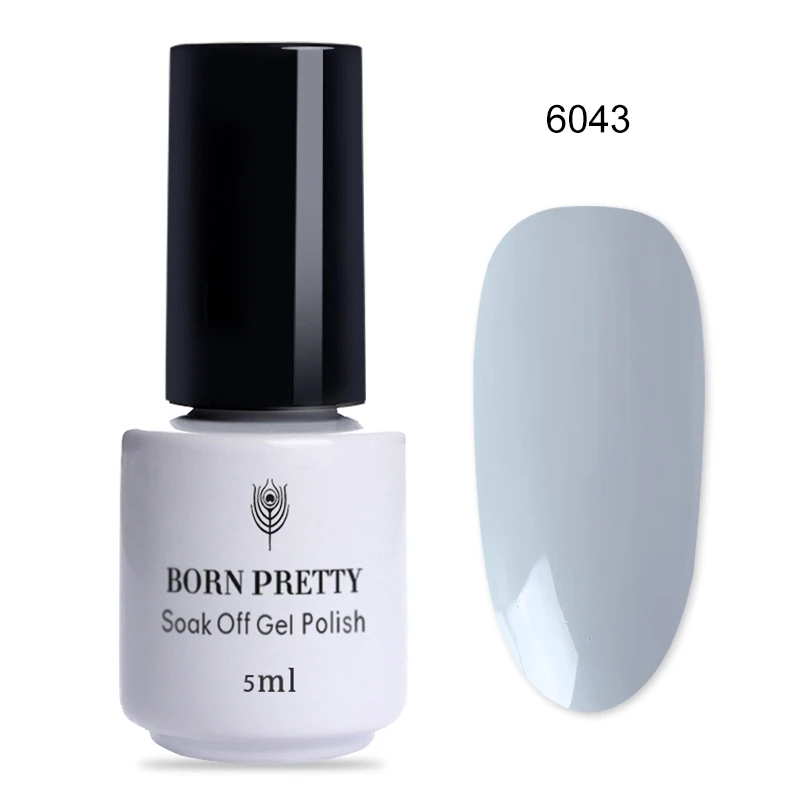 BORN PRETTY одношаговый УФ-гель для ногтей 5 мл цветной замачивающийся 3 в 1 Гель для маникюра УФ-гель для дизайна ногтей лак для ногтей - Цвет: 6043