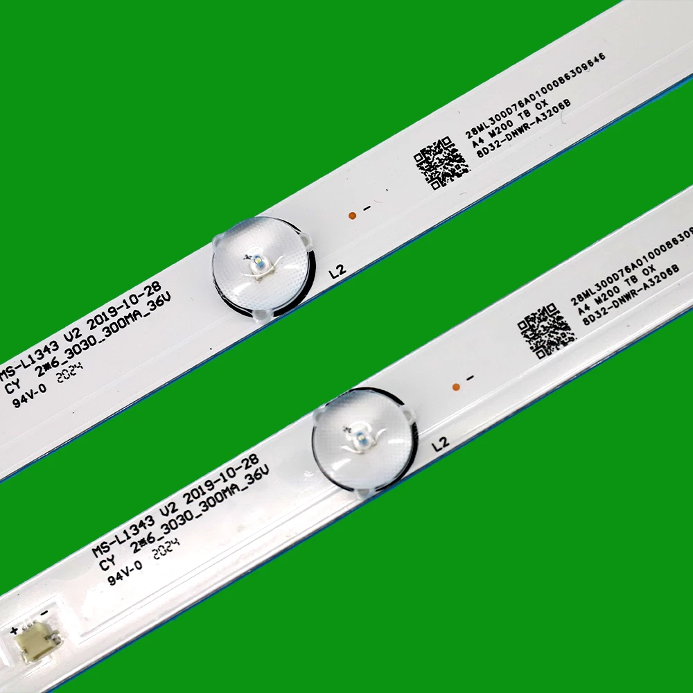 Partes Lote 6led Backlight Strip para 32 Polegada Jl.d32061330081as-m E348124 Ms-l1343 L2202 L1074 v2 263030-300ma-36v 10