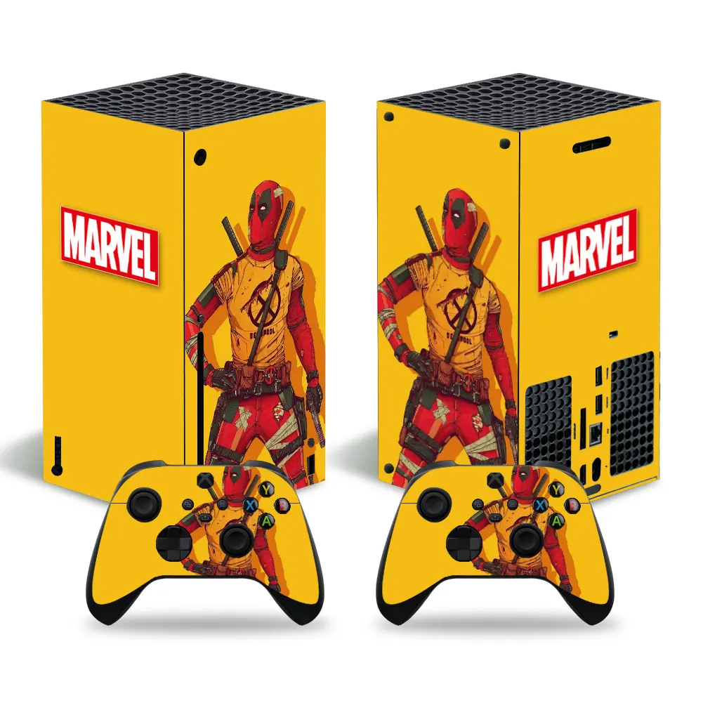 2021 Marvel Iron Man Skin Sticker Decal Cover for Xbox Series X Console and 2 Controllers Xbox Series X Skin Sticker Vinyl 