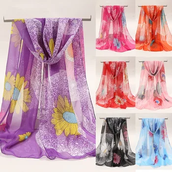 

Are you sure not to click in and see 160*50cm Women Flower Print Long Soft Wrap Scarf Simulation Silk Shawl Scarves Purchasing