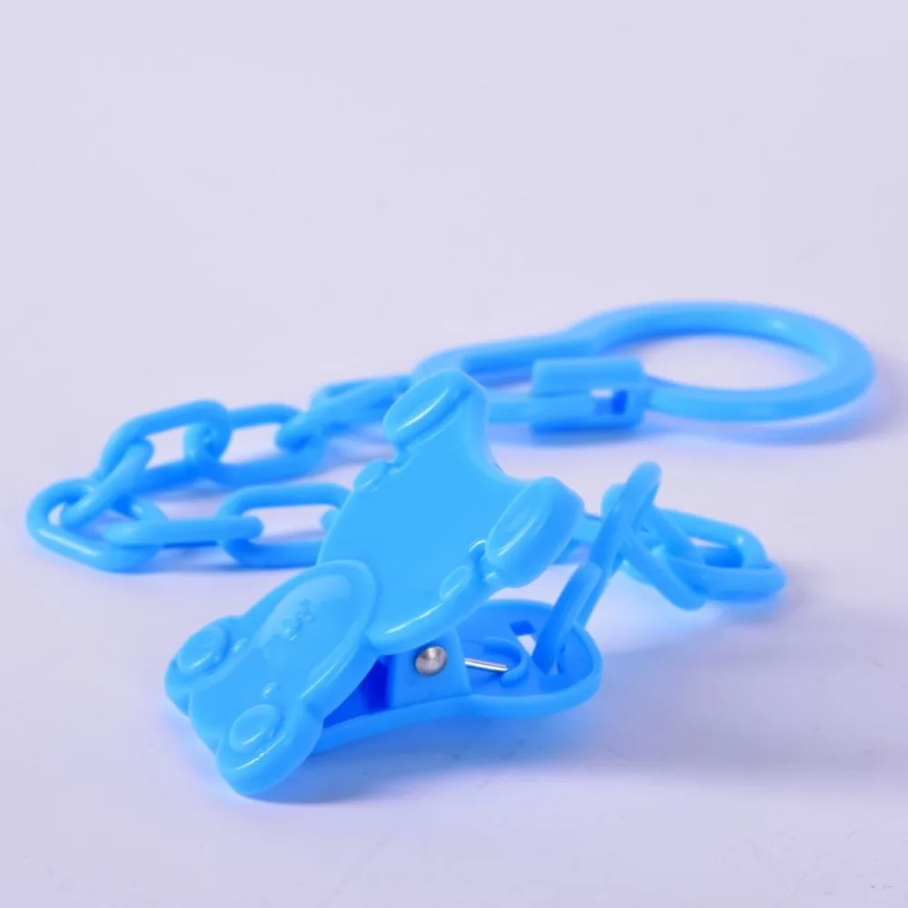 Bebes, цепочка для прорезывания зубов, цепочка для соски, держатель для ребенка с зажимом в виде животных, мультяшная детская соска, не теряющая пустышку, милый держатель