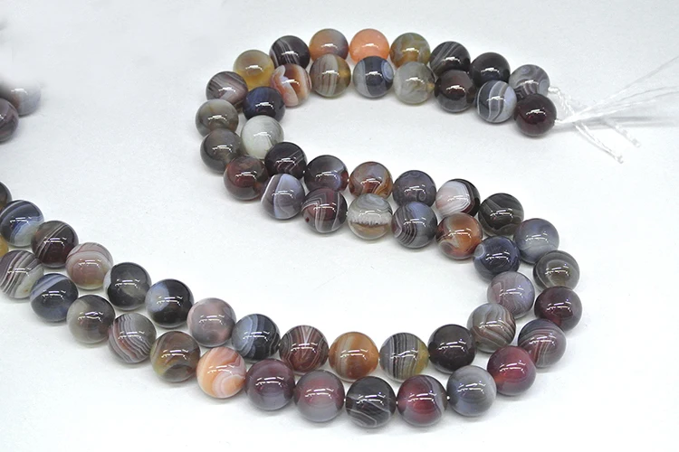 1Strands  Natural Botswana Onyx Round Loose Beads DIY Necklaces Bracetls Beads 15