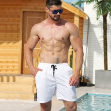

Summer Men's Beach Board Shorts Quick Drying Swimming Trunks High Quality Casual Swimwear Shorts Breathable Loose Man Swim Pants