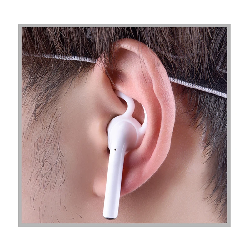 Étui pour écouteurs en silicone, couvercle de bouchon d'oreille pour Airpods Apple, embout d'oreille de téléphone de sauna, bouchon d'oreille, crochet d'aile, 2 pièces, 4 pièces, 6 pièces 6