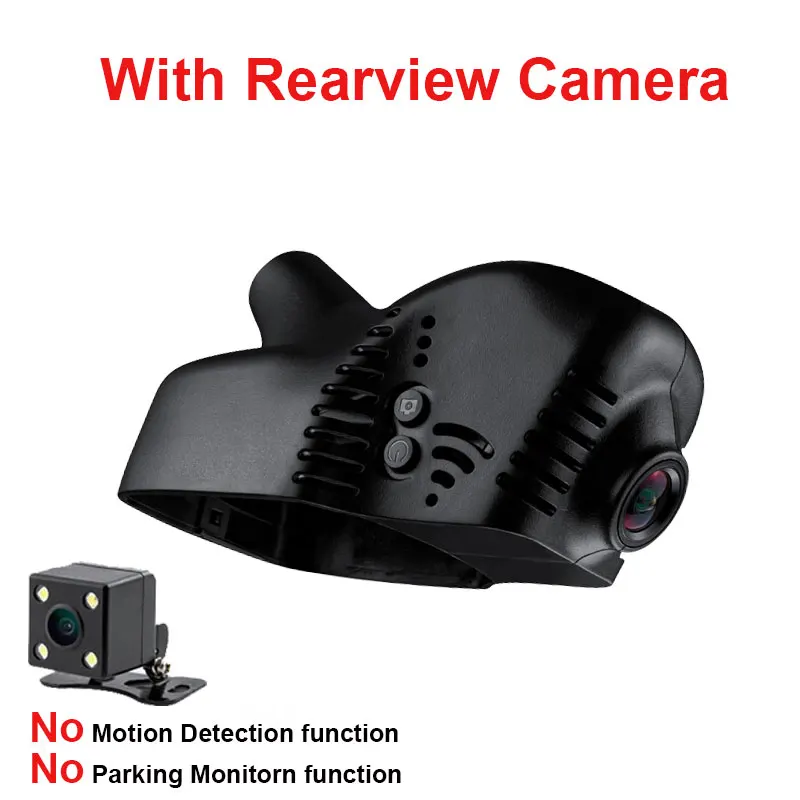 Kampacar Novatek 96658 автомобильный Wifi DVR видеорегистратор для Skoda с датчиком дождя Kodiak Citigo Favorit fabia Superb Yeti Rapid Автомобильные видеорегистраторы - Название цвета: With Rear Lens