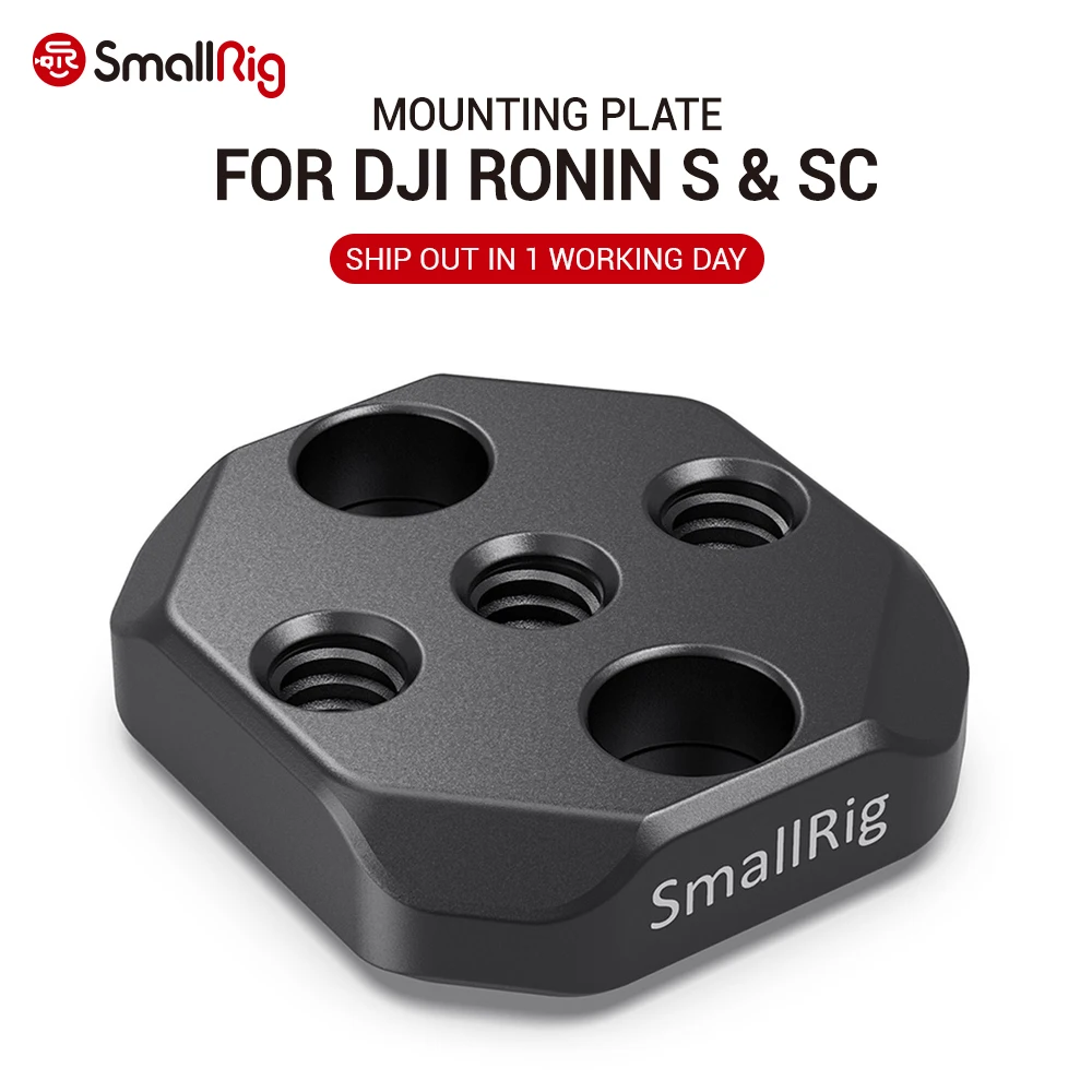 SmallRig Ronin S Clamp Mounting Plate for DJI Ronin-S and Ronin-SC Gimbal Clamp for Ronin SC  W/ 1/4 Thread Holes for DIY 2710