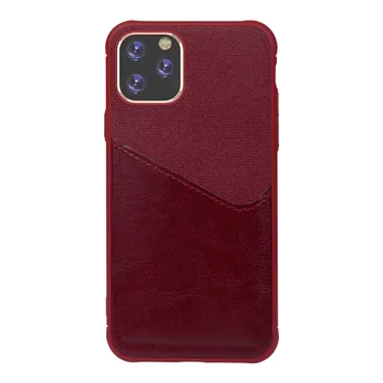 

100pcs 2020 New Arrived Luxury PU leather Fabric Card Slot Protect Case for phone 11 Pro Max for Sansumg for Hua wei By Free DHL