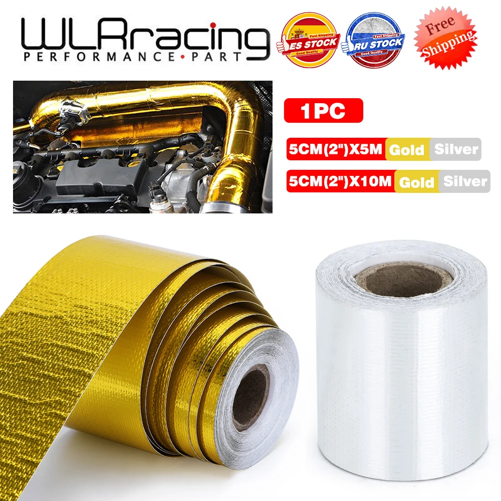 Flame Heat Insulation Shield Adhesive Tape Silver Gold RC Engine Air Intake 