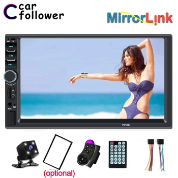 

Car Follower 2 Din Car Radio General 7'' Inch Multimedia Player Mirror Link LCD Touch Screen Autoradio Bluetooth Rearview Camera