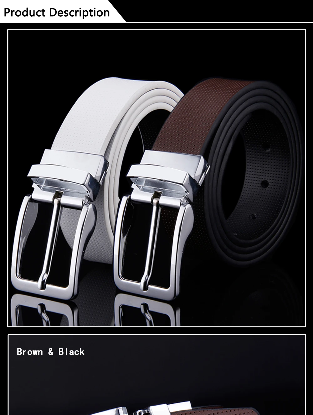 fish belt Cowhide Designer Luxury Belt Men Male Waist Strap Leather Pin Buckle White Genuine Leather Belts For Men Pants Band Ceinture black leather belt