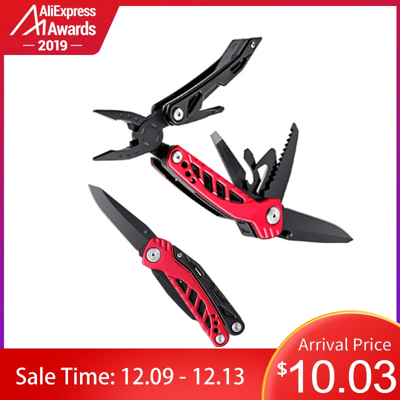 

13 In 1 Multi-function Folding Knife Stainless Steel Outdoor Kitchen Multitool Pliers Saw Screwdriver Cutter