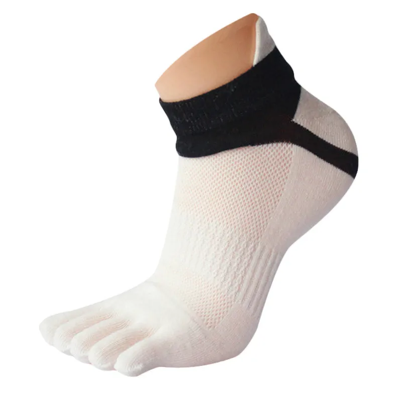 Five Finger Men's Socks Pure Cotton Sports Breathable Comfortable Mesh Meias Sport Running Five Finger Toe Socks Men 1 Pair running socks