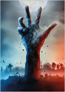 

The Living Dead Zombie Classic Movie Art print Silk poster Home Wall Decor