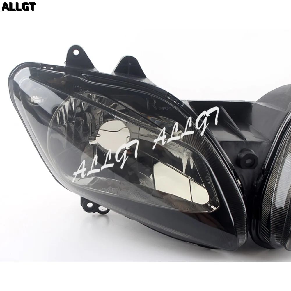 ALLGT передние фары для мотоцикла Фара для Yamaha 2002 2003 YZF R1 дым