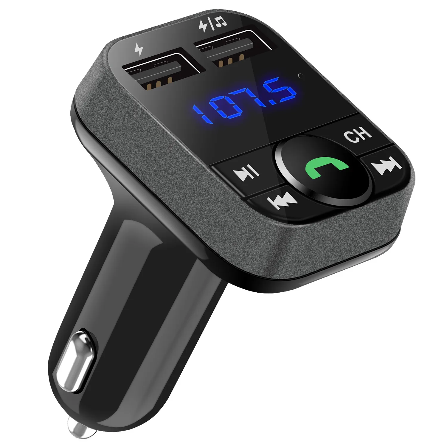 Автомобильное зарядное устройство с двумя USB портами 5 В/3 4 А|FM-трансмиттеры| |