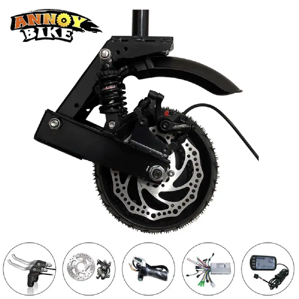 10 inch Electric Scooter Motor Wheel Shock Absorption Fork Modified
