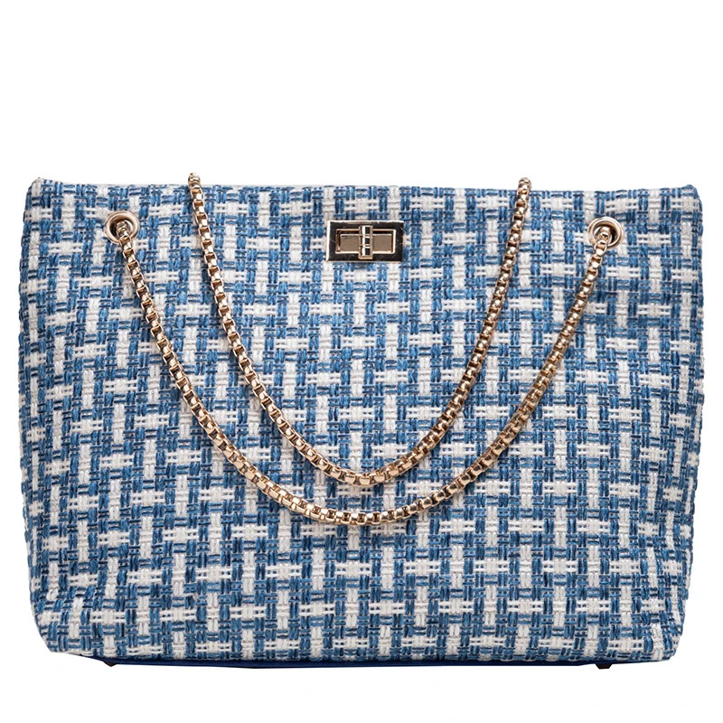 Luxury Handbags Women Bags Designer Fashion Knitting Chain Shoulder Bag Famous Tote Crossbody For 2019 White HandBags |