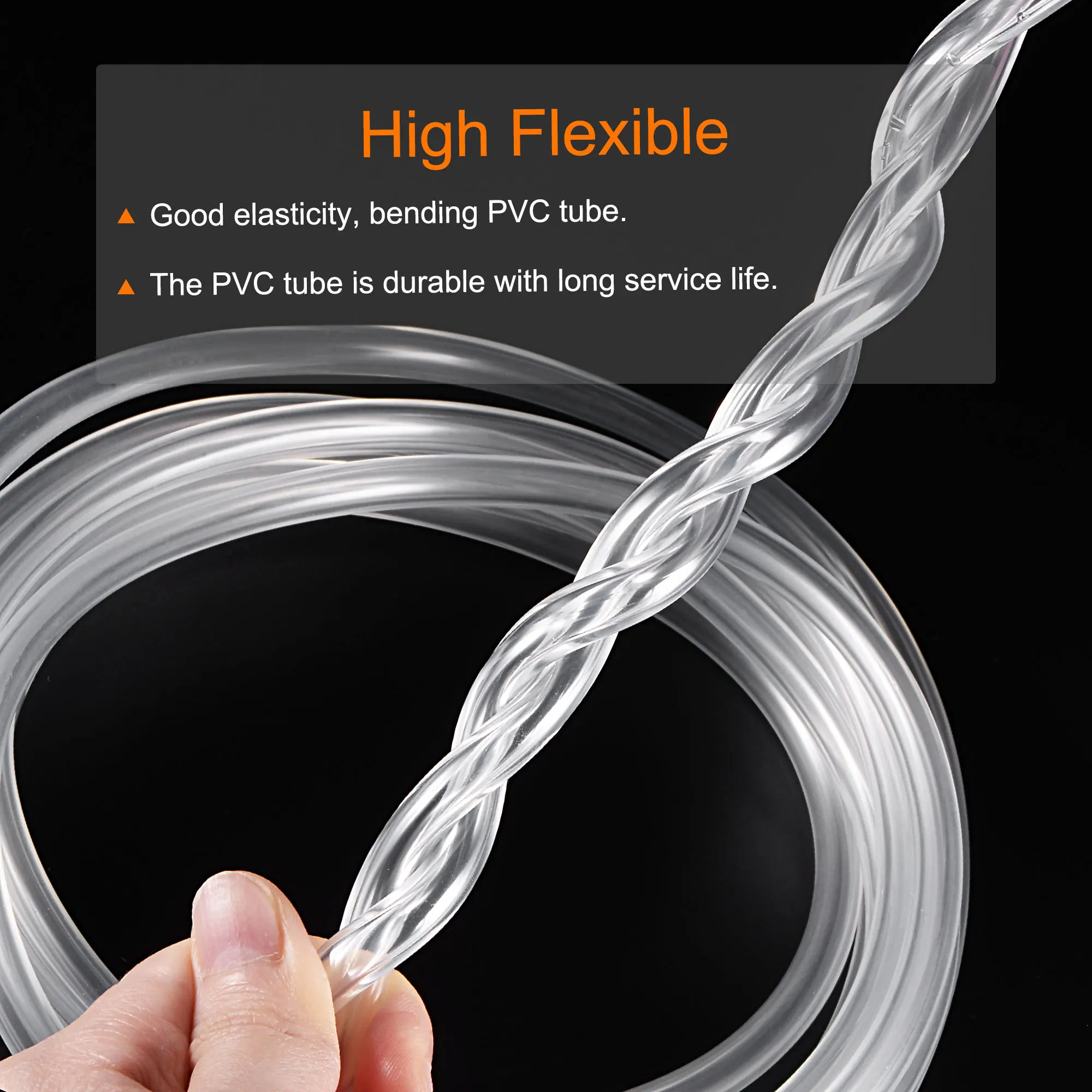 Uxcell 1pcs 1.5/2/2.5/3/4/5M Transparent PVC Plastic Hoses High Quality Water Pump Tube 1-10mm Inner Diameter Clear Vinyl Tubing plumbing hose water pipe plumbing supply hose pvc plastic hoses
