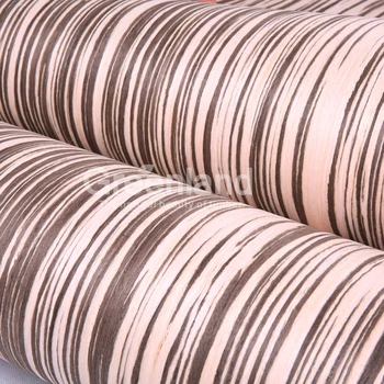 

New Design Zebraho Engineered Wood Veneers size 250x58 cm Bicycle Notebook Cup Glasses Laser Cutting Architectural Design