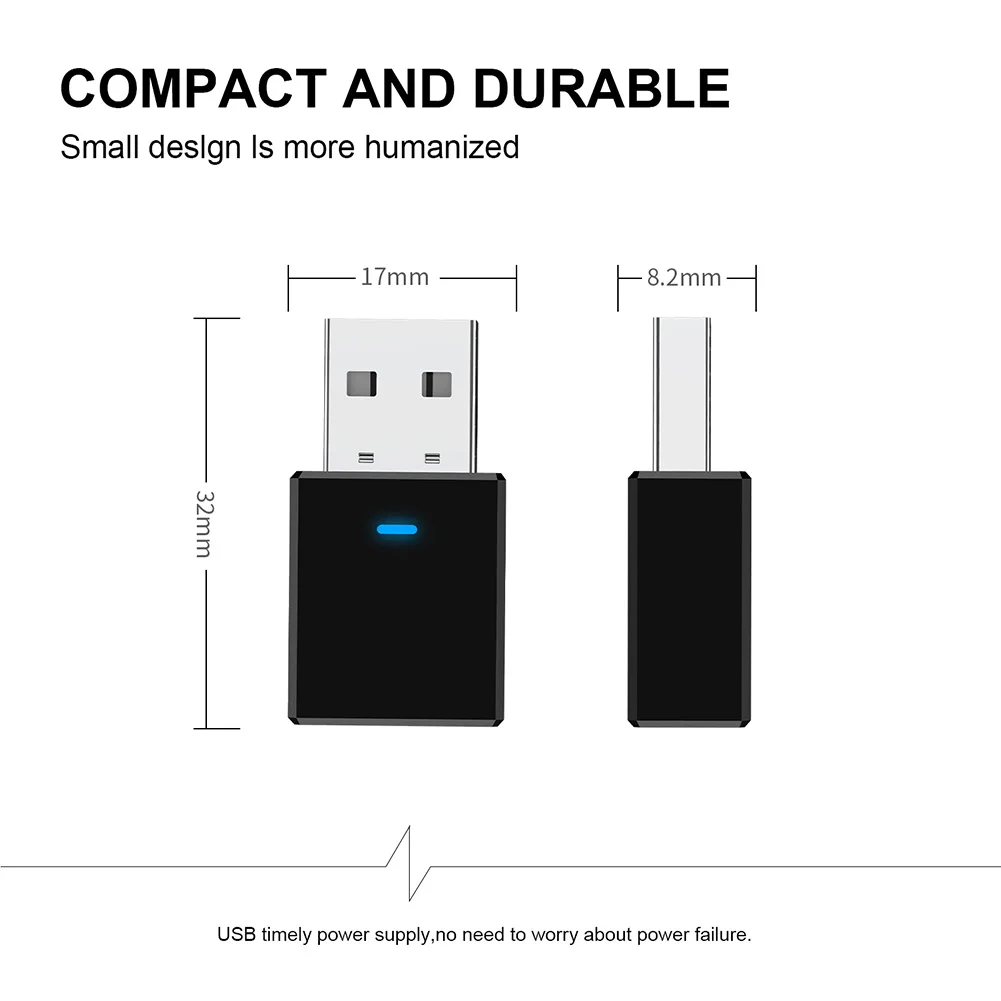 Bluetooth 5,0 приемник передатчик мини стерео Bluetooth AUX RCA USB 3,5 мм разъем аудио для ТВ ПК автомобильный комплект беспроводной адаптер