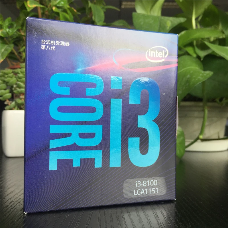 Intel Core i3-8100 настольный процессор 4 ядра до 3,6 ГГц Turbo разблокированный LGA1151 300 серия 95 Вт