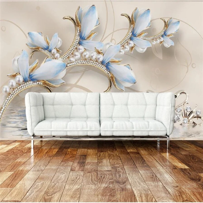 beibehang Custom wallpaper 3D mural HD magnolia swan jewelry TV background  wall papers home decor papel de parede 3d wallpaper|Wallpapers| - AliExpress