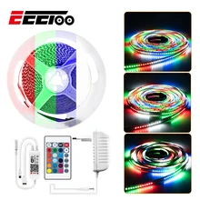 EeeToo WI-FI умный светильник RGB светодиодный ночной Светильник Диодная лента светодиодный RGB Гибкая полоса лампа ИК WI-FI контроллер DC12V ночной Светильник