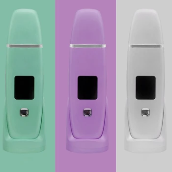 

Ultrasonic Ion Face Skin Scrubber Facial Cleaner Cleansing Spatula Peeling Vibration Blackhead Extractor