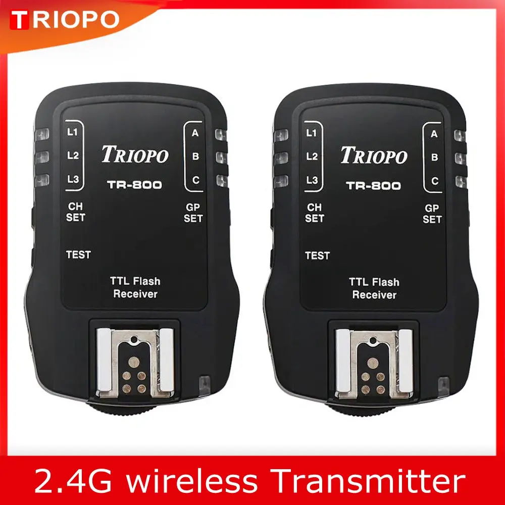 

TRIOPO 2.4G wireless flashing device TR800 receiving and transmitting function For Canon Nikon TR-988 TR-950 TR-982III flash