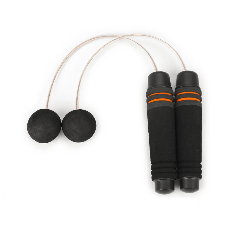 Беспроводные скакалки для бодибилдинга беспроводные скакалки для рук оборудование для тренажерного зала фитнеса домашние тренировки и T8 - Цвет: orange  Wire rope