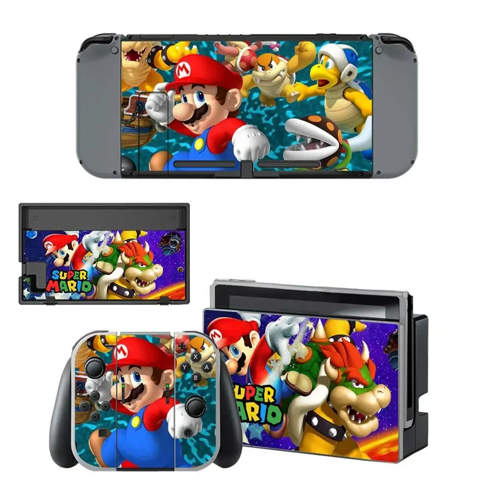 YSNS0363 Наклейки Super Mario nintendo switch для nintendo Switch консоль Joy-con контроллер док-станция Скины Виниловые - Цвет: YSNS0363