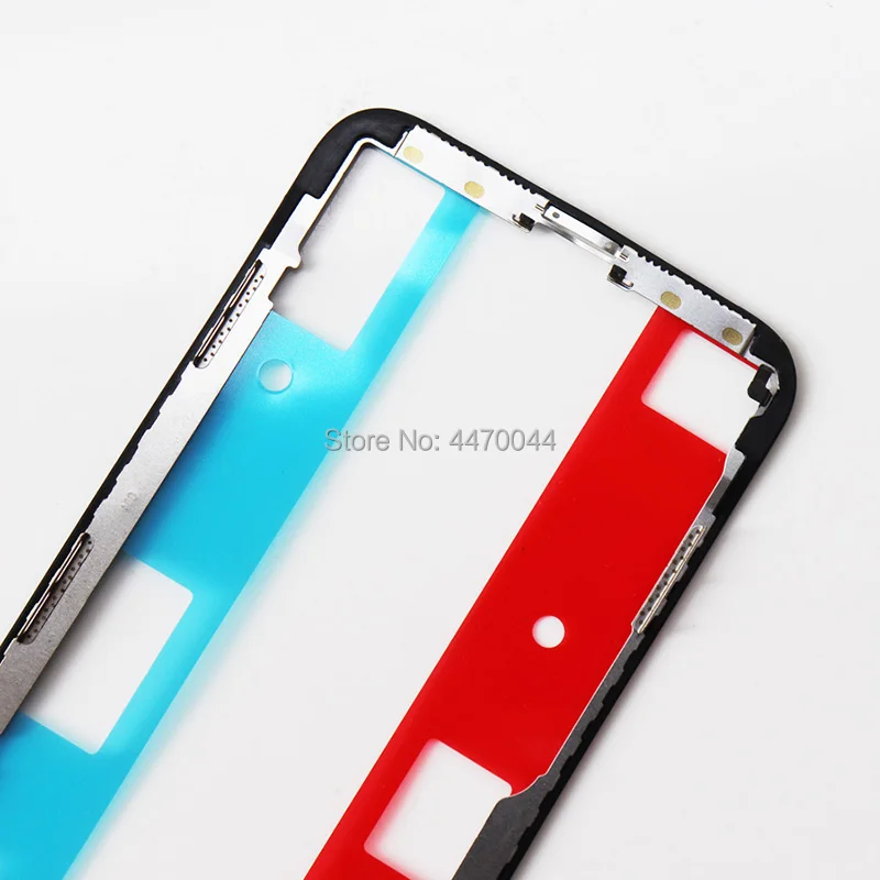 10 шт. рамка Wtih клей наклейка для iPhone X XS max 11 pro max средняя Рамка Замена стеклянная рамка lcd Reapir