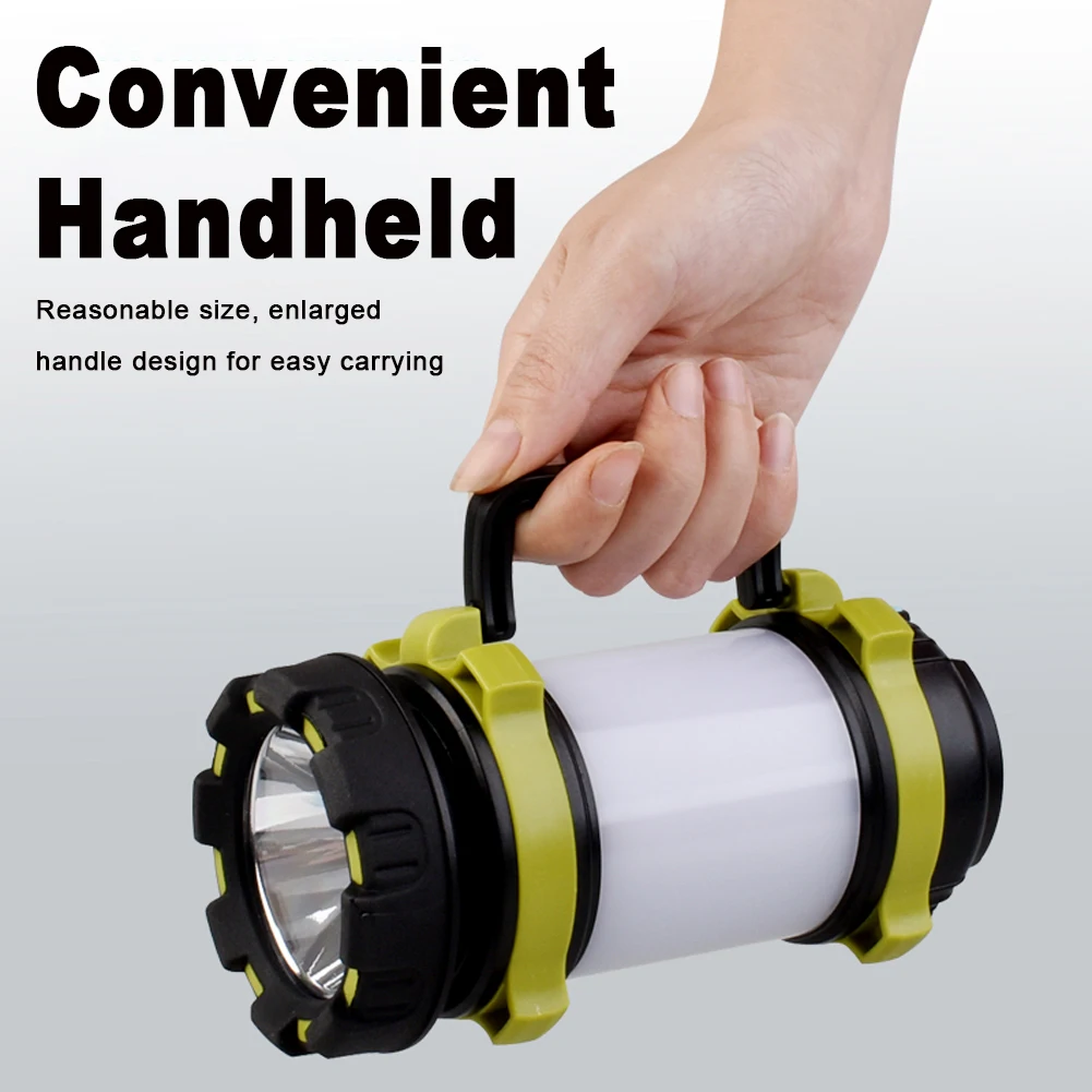 

Rechargeable LED Camping Light Flashlight 3600mAh Power Bank IPX4 Waterproof Outdoor Hiking and Home Use