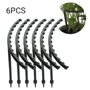 

6pcs/set DIY Plant Support Frame Artificial Mini Climbing Trellis Flower Stand Garden Tool Plastic U Shape Plant Flower Support