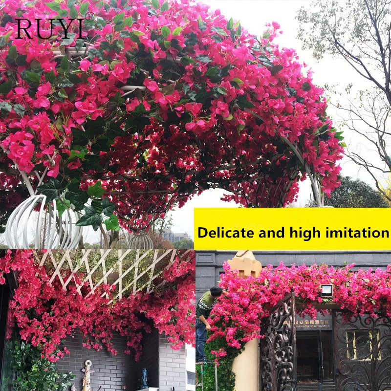High Quality Artificial Bougainvillea Flower Silk Artificial Flower