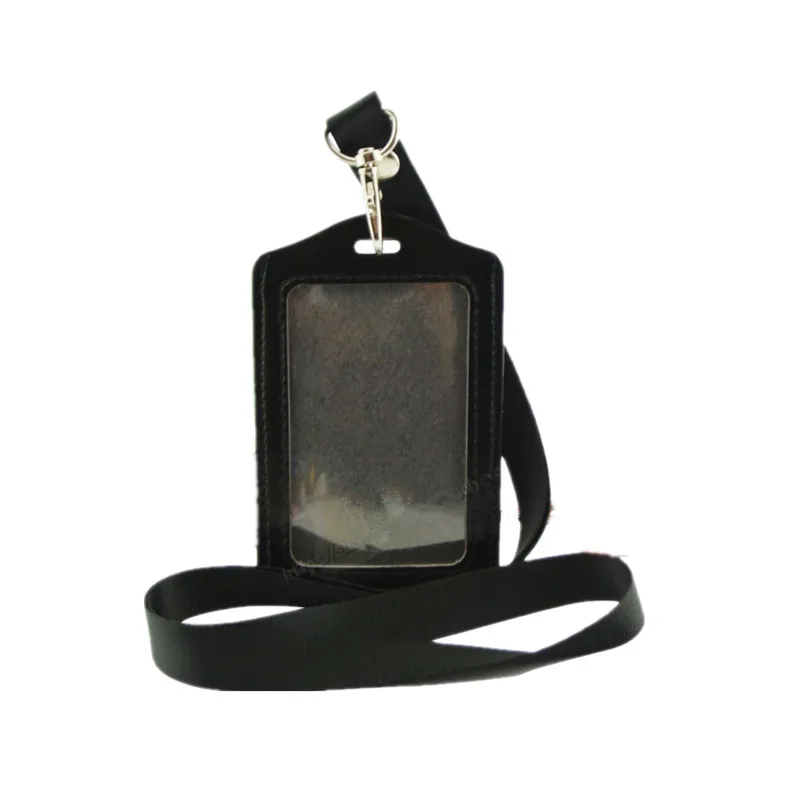 Business-Card-Holders Case Lanyard Worker Identity Women Pu for Fashion with 10-Colors
