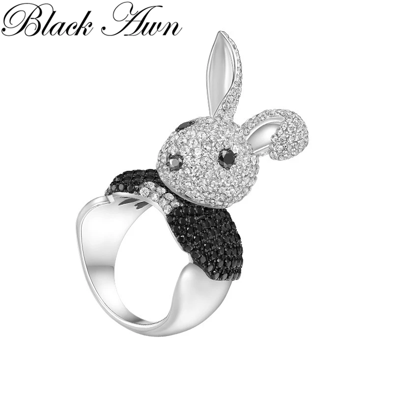 Новое поступление Кролик 925 пробы серебряные ювелирные изделия трендовые Свадебные Кольца для женщин кольцо для помолвки перстень Femme Bijoux G098