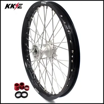 

KKE 1.6*21 Front Casting Wheel Rim for HONDA CRF250R 04-19 CRF450R 13-19 Silver Hub Black Rim