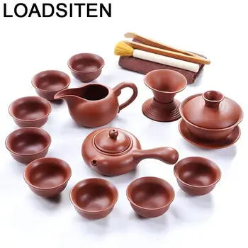 

Teaset Kitchen Accessories Ev Dekorasyon Aksesuarlar Organizer Shabby Chic Afternoon Kung Fu Pot Teaware Teapot China Tea Set