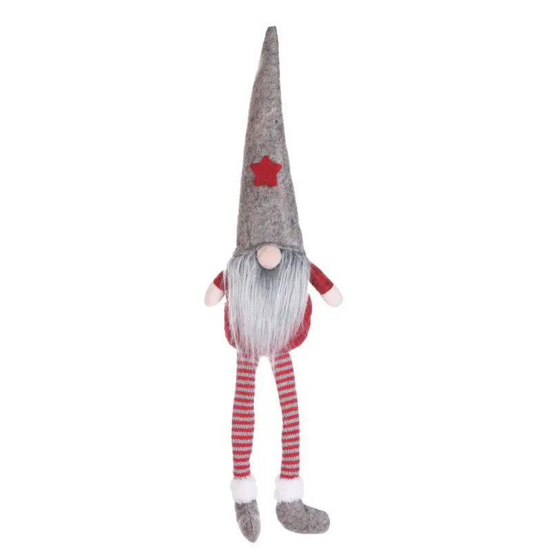 Веселая Рождественская шляпа со звездой, Шведский Санта гном, плюшевые украшения для кукол, ручной работы, игрушка эльфа, праздничные, для дома, вечерние, Декор - Цвет: 23