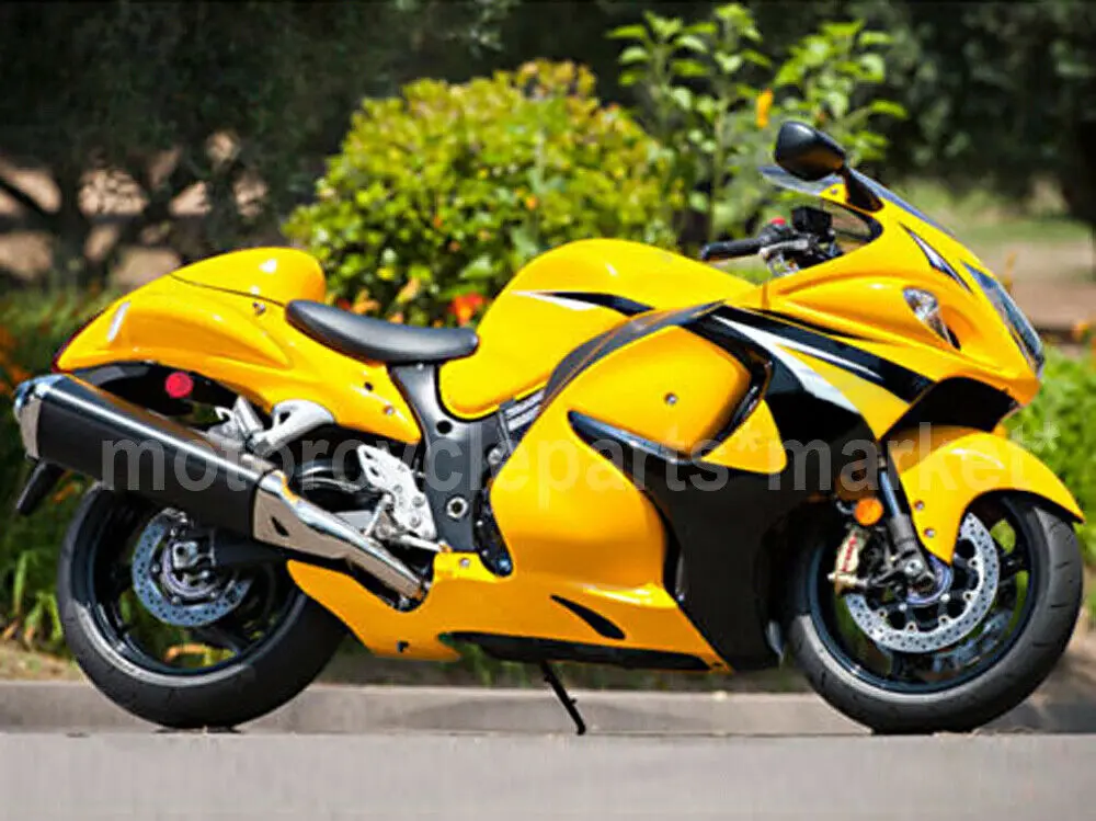 Мотоцикл обтекатели комплект для Suzuki Hayabusa 2008- GSXR1300R ABS пластик литья под давлением обтекатель КУЗОВ желтый