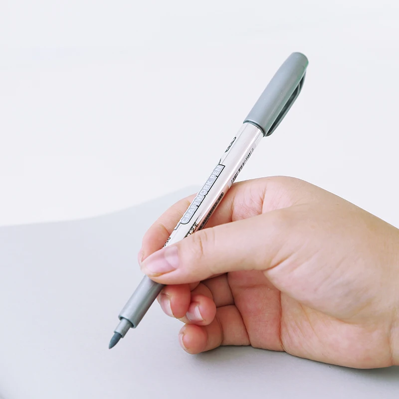 Сделай Сам металлический водонепроницаемый маркер с перманентной краской ручки манга маркеры для рисования студентов канцелярские принадлежности золото серебро