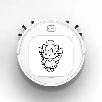

Smart Robot Rechargeable Auto Smart Sweeping Robot Strong Suction Sweeper Vacuum Cleaner Hello Kitty Peter Pan Tinkerbell