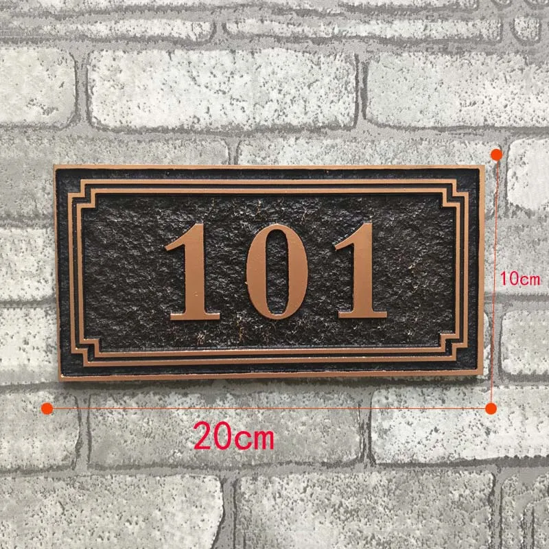 Plaque Numéro de maison classique - Boutique en ligne