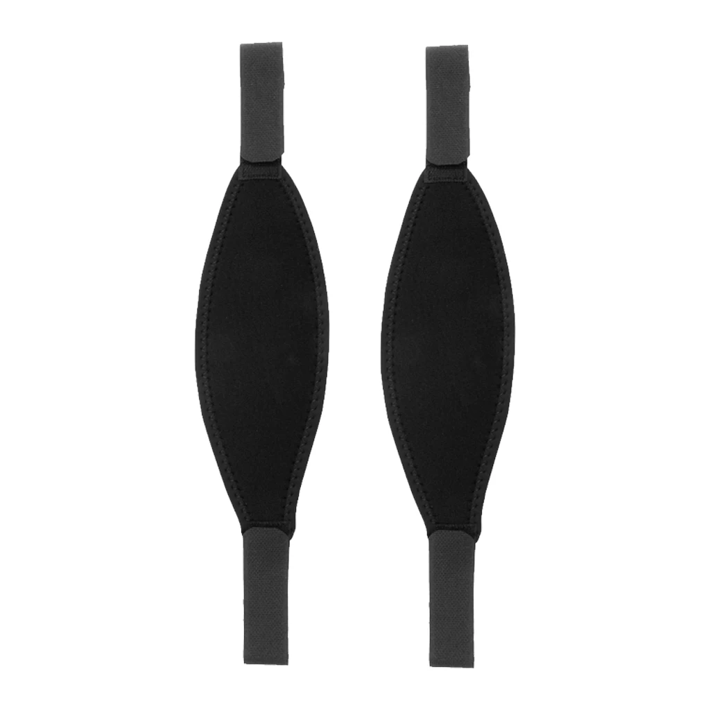 2 Count Neoprene Scuba Dive Mask Strap Cover Water Sports Accessories Black