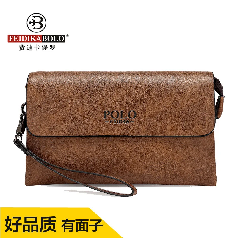 

Men Business Clutch Casual Leather Wallet Long Handbag Men's Cowhide Men's Bag Clutch Bag