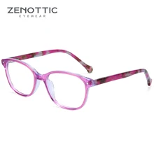 Зеноттические синие ацетатные очки, Детская оправа, оптические очки для близорукости, оправы для очков, для девочек, прозрачные милые очки, оправа для детей, бренд