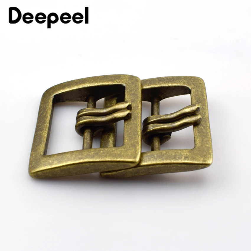 Deepeel 1 шт. 40 мм Ретро стиль чистая медь пряжка для ремня головка унисекс двойная